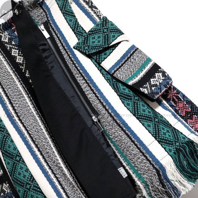 2 新品 22SS sacai ラグ ジャガード スカート RUG フリンジ