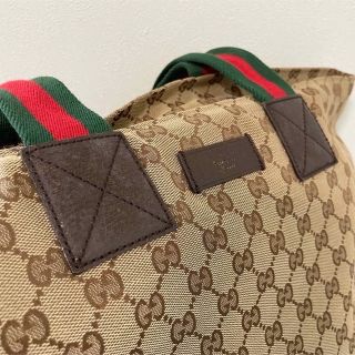 Gucci - 【極美品】GUCCI グッチ 舟形トート シェリーライン GG