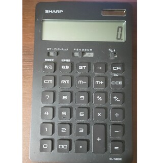 シャープ(SHARP)の電卓　12桁 シャープ ブラック系 EL-N802-BX(その他)