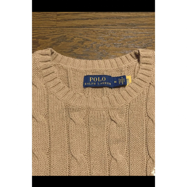 Ralph Lauren(ラルフローレン)のラルフローレン ケーブル 半袖 ニット サマーニット Mサイズ  NO1115 レディースのトップス(ニット/セーター)の商品写真