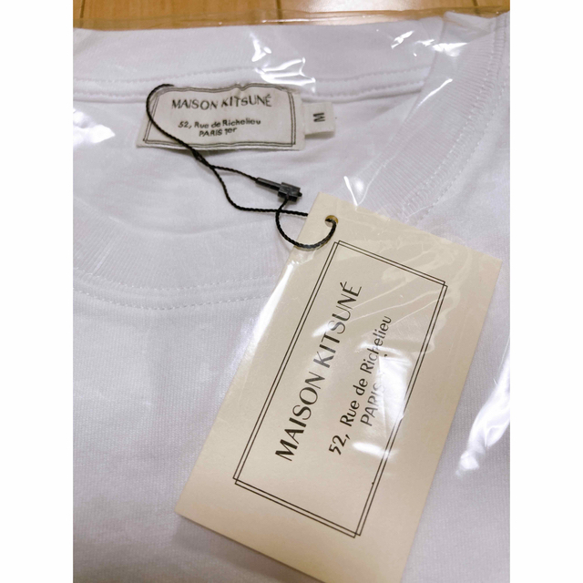 MAISON KITSUNE'(メゾンキツネ)のメゾンキツネ　ダブルフォックス　Tシャツ　Ｍ　② レディースのトップス(Tシャツ(半袖/袖なし))の商品写真