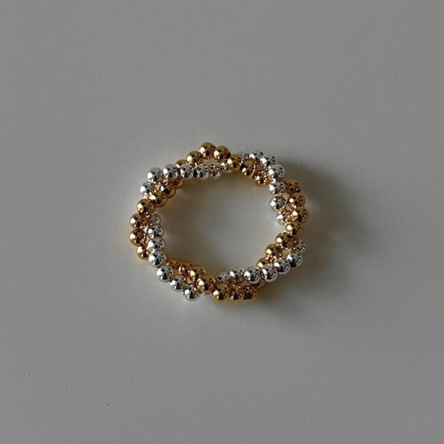 Ameri VINTAGE(アメリヴィンテージ)のGrain mix twist ring No.1192 レディースのアクセサリー(リング(指輪))の商品写真