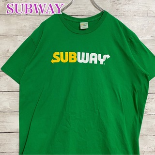 【入手困難】SUBWAY サブウェイ　Tシャツ　XLサイズ　センターロゴ　一点物(Tシャツ/カットソー(半袖/袖なし))
