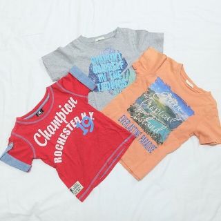 チャンピオン(Champion)のチャンピオン GU ジーユー Tシャツ tシャツ 110 3枚セット  キッズ(Tシャツ/カットソー)