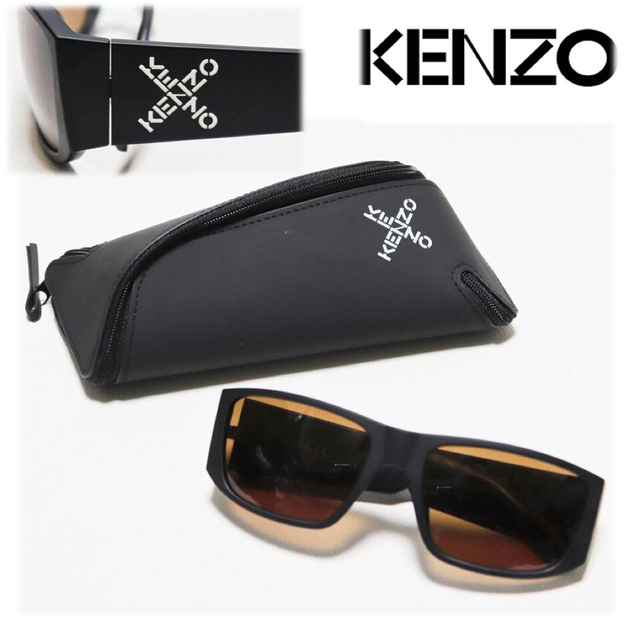 ケンゾー《KENZO ケンゾー》箱付新品 サイドケンゾーロゴ入 サングラス 男女兼用