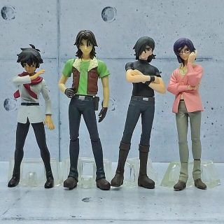 バンダイ(BANDAI)の刹那、ロックオン、アレルヤ、ティエリア　ガンダム００キャラクターズ (アニメ/ゲーム)