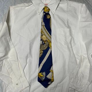 ホワイトブラウン HERMES ネクタイ スカーフ柄 ホワイト | tatihome.com