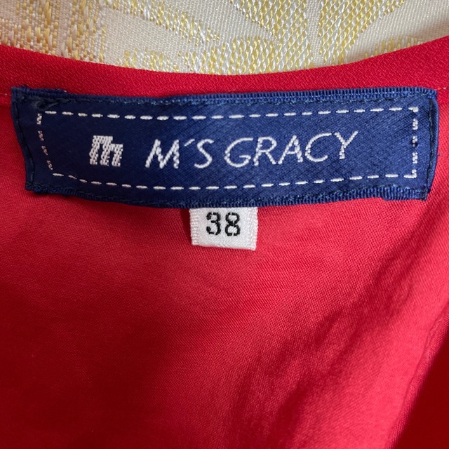 M'S GRACY(エムズグレイシー)の✴️エムズグレイシー✴️赤白ドットワンピース✴️ レディースのワンピース(ひざ丈ワンピース)の商品写真