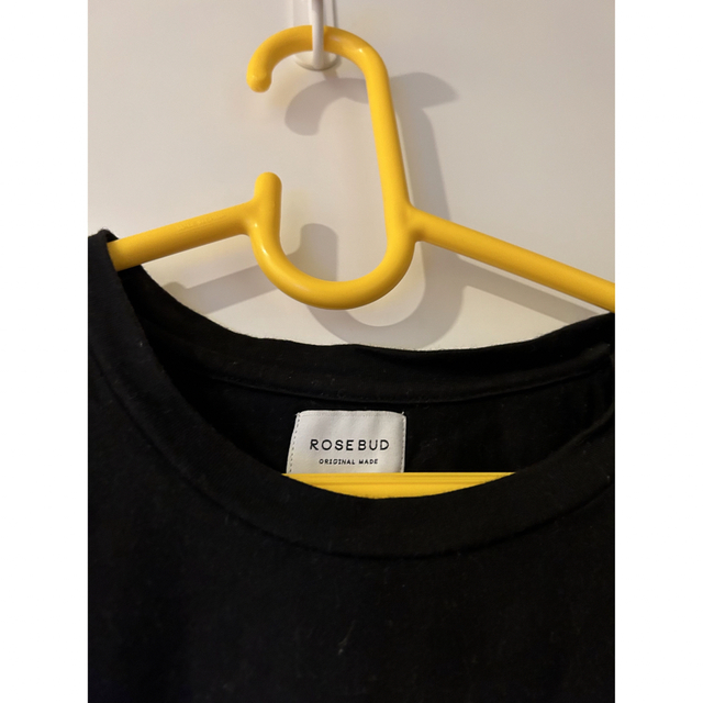 ROSE BUD(ローズバッド)のローズバッド ROSE BUD 半袖 黒 Ｔシャツ レース レディースのトップス(Tシャツ(半袖/袖なし))の商品写真