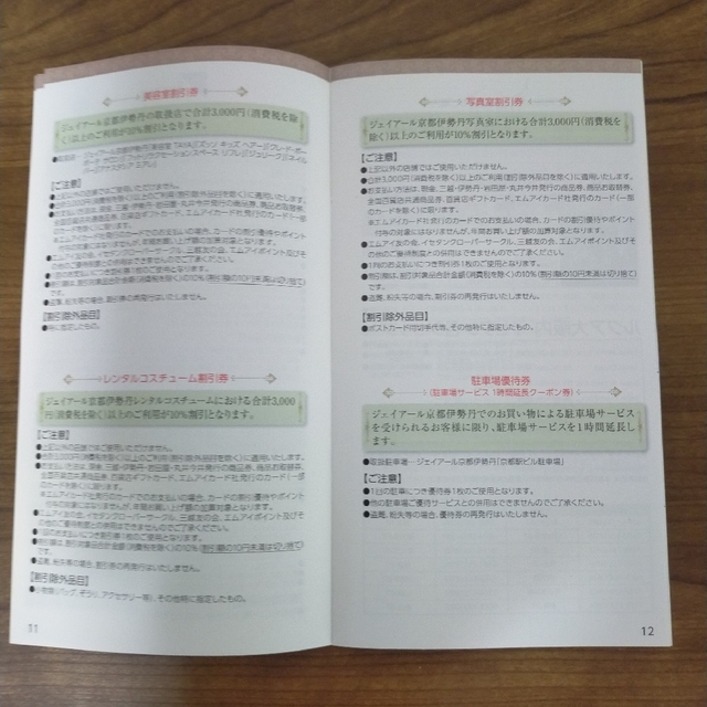 ＪＲ西日本グループ株主優待割引券　京都伊勢丹 　ルクア大阪等 チケットの優待券/割引券(ショッピング)の商品写真