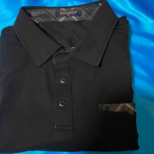 新品　未使用　Enlision ポロシャツ　ブラック　Ｓサイズ メンズのトップス(ポロシャツ)の商品写真