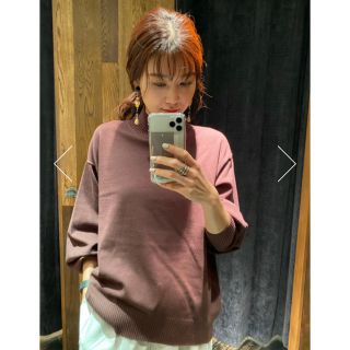 マウジー(moussy)のMOUSSY COCOON SLEEVE H／N KNIT トップス マウジー(ニット/セーター)