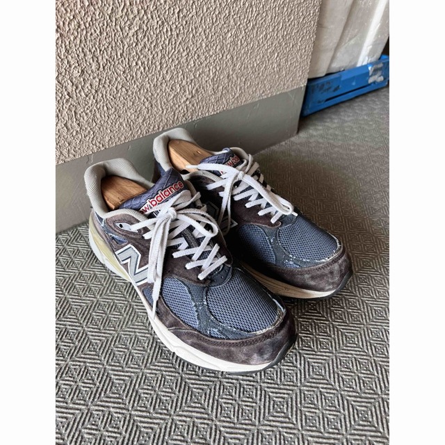 最終値下 m990nb3 newbalance m990v3 ネイビー