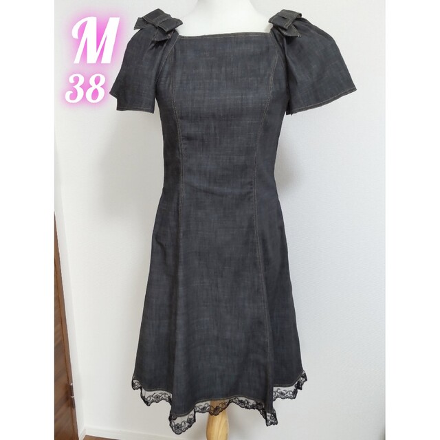 ✿美品✿ エムズグレイシー デニムワンピース サイズ38(M) 超人気高
