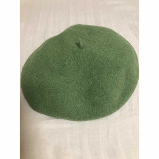 ベレー帽　グリーン(ハンチング/ベレー帽)