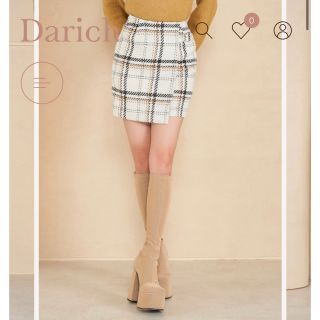 ダーリッチ(Darich)の【新品タグ付き】Darich チェックフラップミニスカート(ミニスカート)