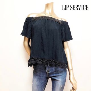 リップサービス(LIP SERVICE)のLIP SERVICE レース オフショル トップス＊リエンダ リゼクシー(カットソー(半袖/袖なし))