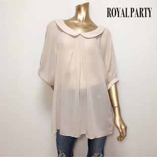 ロイヤルパーティー(ROYAL PARTY)のROYAL PARTY シフォン トップス ブラウス チュニック丈(シャツ/ブラウス(半袖/袖なし))