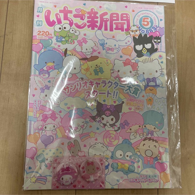 サンリオ(サンリオ)のいちご新聞＊5月号 マイメロディ マロンクリーム エンタメ/ホビーのおもちゃ/ぬいぐるみ(キャラクターグッズ)の商品写真