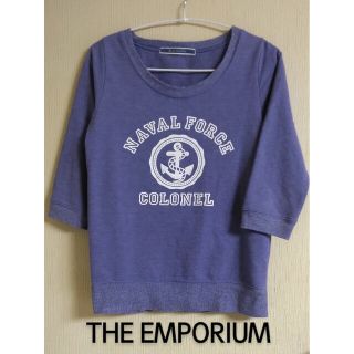 ジエンポリアム(THE EMPORIUM)のTHE EMPORIUM インディゴブルーのカットソー(カットソー(長袖/七分))