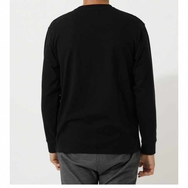 AZUL by moussy(アズールバイマウジー)のAZUL by moussy 黒キャントゲットオーバープルオーバー メンズのトップス(Tシャツ/カットソー(七分/長袖))の商品写真