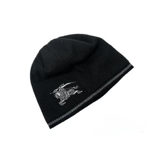 バーバリー(BURBERRY)のバーバリー ロンドン ニット帽 ニットキャップ ビーニー ブラック 黒 Mサイズ(ニット帽/ビーニー)