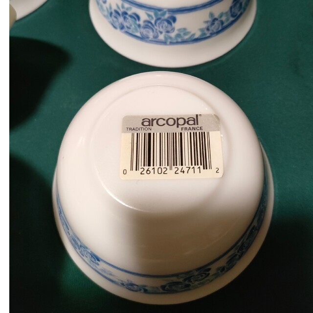 ✴︎ヴィンテージ✴︎ arcopal アルコパル ブルーローズ ボウル