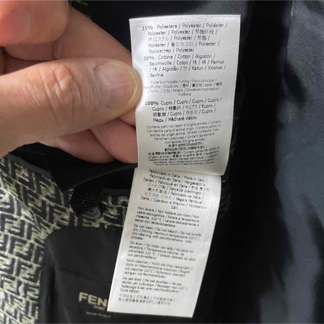 FENDI - FENDIフェンディ ズッカ柄テーラードジャケット50 グレー系 美