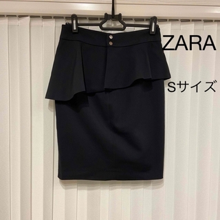ザラ(ZARA)のZARA ペプラム　スカート　Sサイズ(ミニスカート)