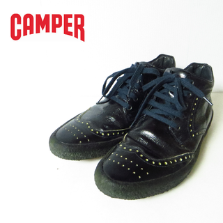 カンペール(CAMPER)のCAMPER カンペール レザースニーカー メダリオン 41 約26㎝ メンズ(スニーカー)