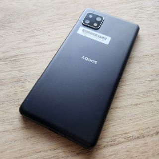 アクオス(AQUOS)の新品同様 SHARP AQUOS SENSE 5G 黒(スマートフォン本体)