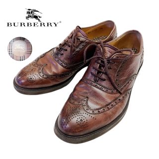 バーバリー(BURBERRY)の希少★Burberry バーバリー 内側ノバチェック柄 本革 レザーシューズ(ドレス/ビジネス)