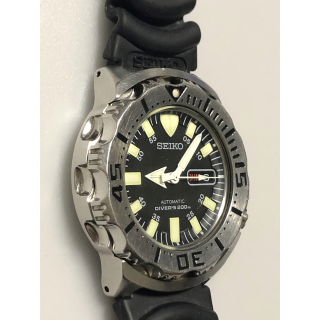 完動 SEIKO セイコー ダイバー ブラック モンスター 7S26-0350 2022