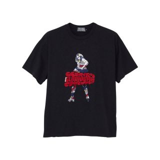 ヒステリックグラマー(HYSTERIC GLAMOUR)のヒステリックグラマー　VIXEN GIRL刺繍 Tシャツ　黒M(Tシャツ/カットソー(半袖/袖なし))