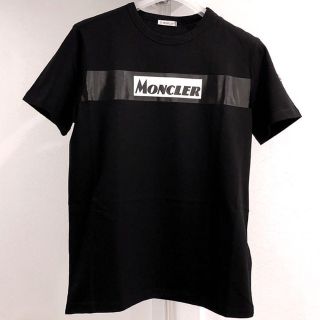 モンクレール(MONCLER)の★希少★ MONCLER ロゴTシャツ XL ワッペン モンクレール ブラック(Tシャツ/カットソー(半袖/袖なし))