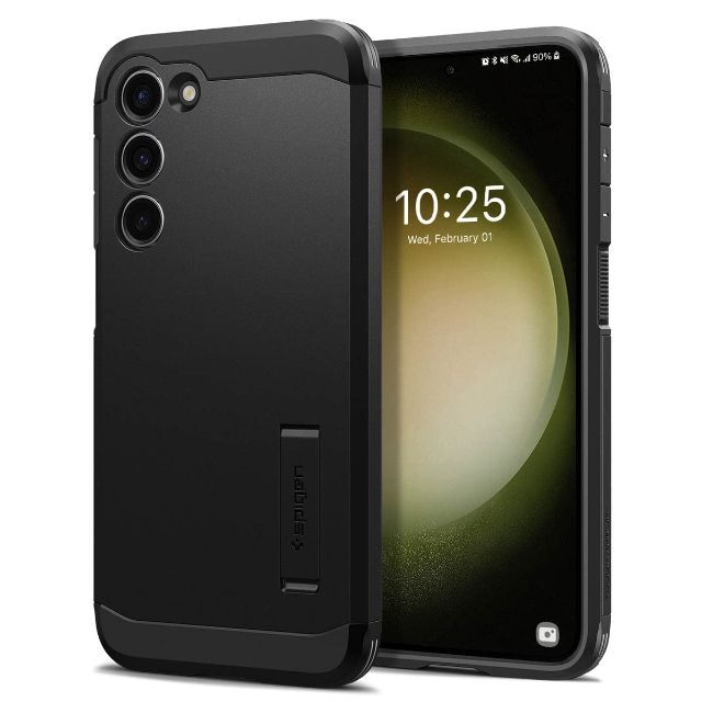 【色: ブラック】Spigen Galaxy S23 ケース 耐衝撃  SC-5