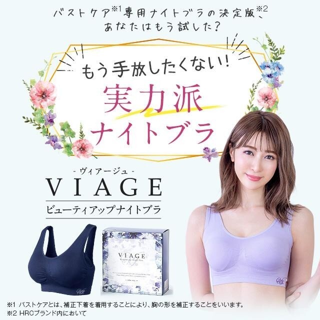 VIAGE(ヴィアージュ)のお値下げ中❗新品未使用VIAGEヴィアージュナイトブラＭ/LブラックグレーHRC レディースの下着/アンダーウェア(ブラ)の商品写真