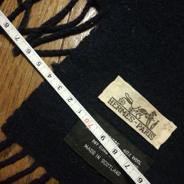 198超美品 エルメス 膝掛け 大判 ブランケット カシミア ヴィンテージ