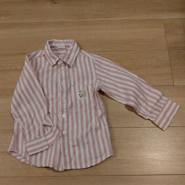 mikihouse(ミキハウス)のシャツ　サイズ110 キッズ/ベビー/マタニティのキッズ服女の子用(90cm~)(Tシャツ/カットソー)の商品写真