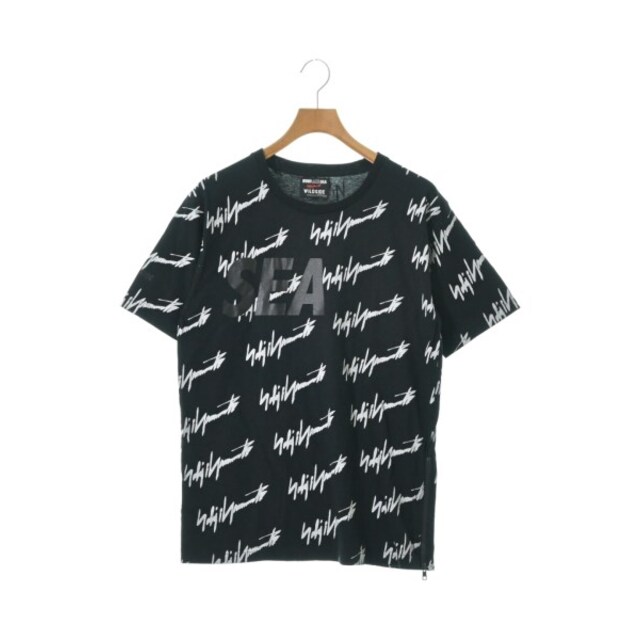 YOHJI YAMAMOTO Tシャツ・カットソー 2(S位) 黒x白(総柄)