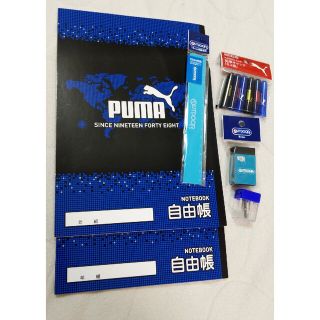 プーマ(PUMA)の文具　6点セット(ノート/メモ帳/ふせん)