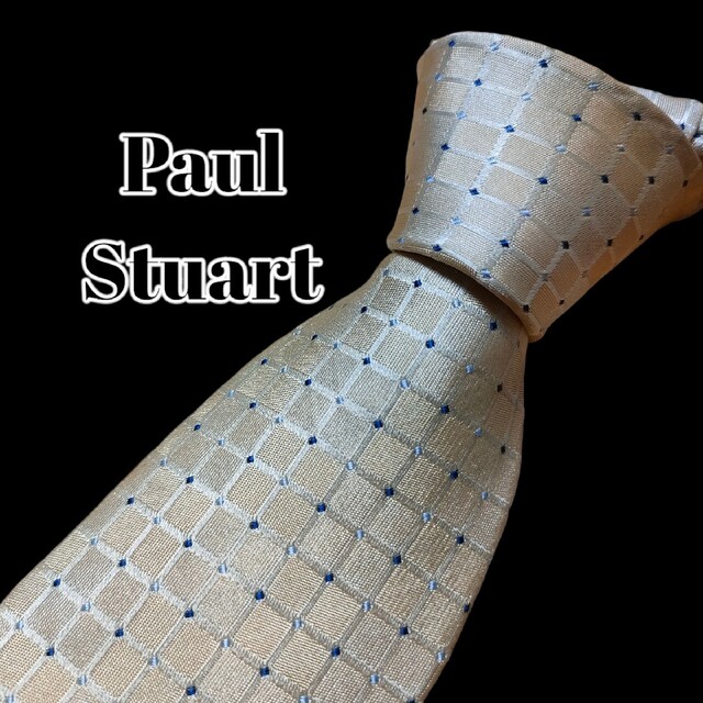 Paul Stuart(ポールスチュアート)の★Paul Stuart★　ポールスチュアート　ライトピンク系　チェック　日本製 メンズのファッション小物(ネクタイ)の商品写真