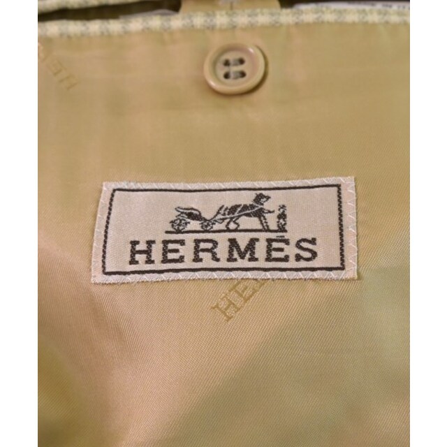 Hermes(エルメス)のHERMES エルメス テーラードジャケット 48(L位) 黄系x緑系(総柄) 【古着】【中古】 メンズのジャケット/アウター(テーラードジャケット)の商品写真