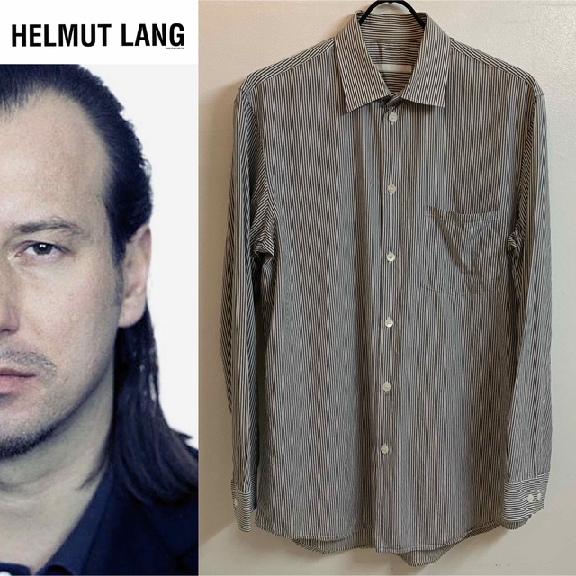 HELMUT LANG(ヘルムートラング)のHELMUT LANG VINTAGE 本人期 ITALY製 ストライプシャツ メンズのトップス(シャツ)の商品写真