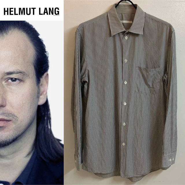 HELMUT LANG VINTAGE 本人期 ITALY製 ストライプシャツメンズ