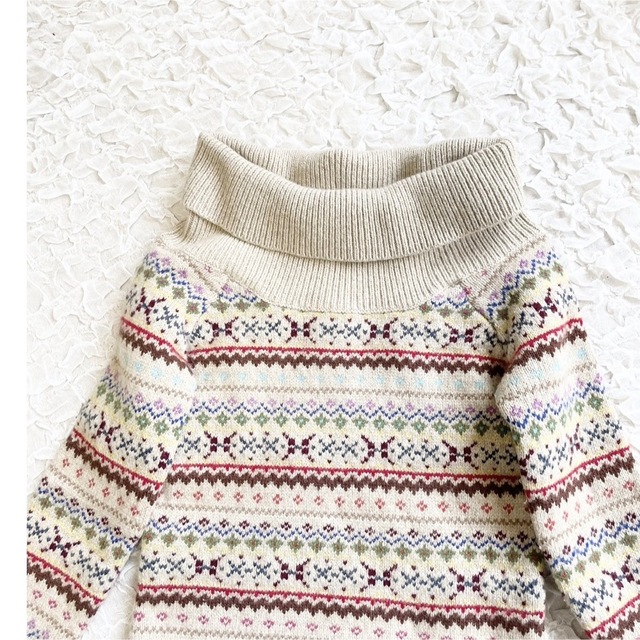 【美品・希少デザイン】ラルフローレン ニット セーター カシミヤ混 M