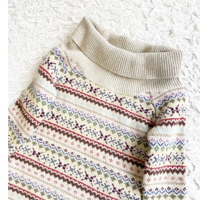 美品・希少デザイン】ラルフローレン ニット セーター カシミヤ混 M-