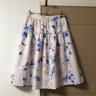 トッコクローゼット(TOCCO closet)のトッコクローゼット 花柄 フレアスカート(ひざ丈スカート)