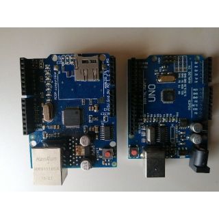 Arduino UNO 互換機 + おまけ（イーサネットネットワークシールド）(PC周辺機器)