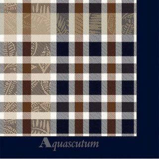 アクアスキュータム(AQUA SCUTUM)のアクアスキュータム Aquascutum ハンカチ ギンガムチェック新品未使用(ハンカチ/ポケットチーフ)